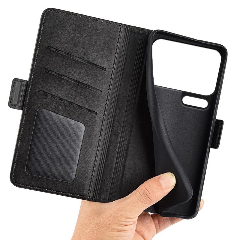 Läderfodral Xiaomi 17 Pro Telefonfodral Dubbelspänne