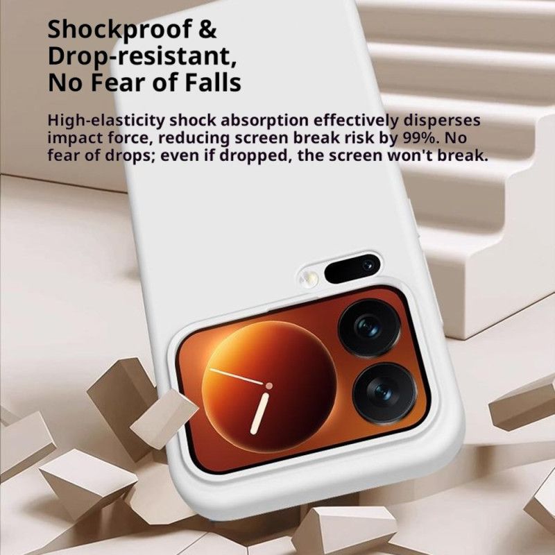 Skal Xiaomi 17 Pro Flytande Silikon Och Förstärkt Skydd