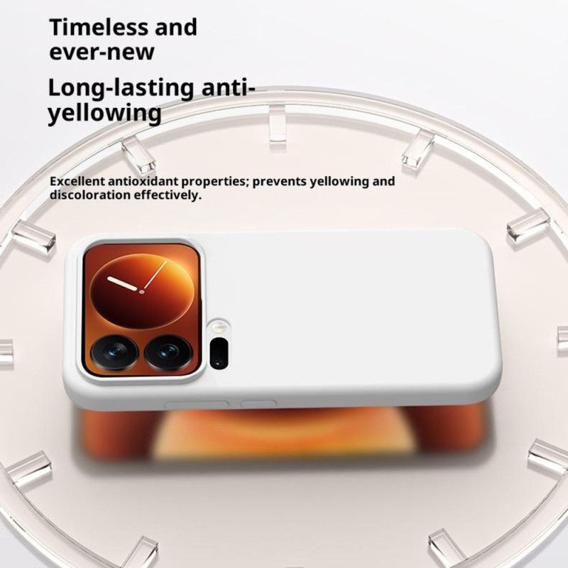 Skal Xiaomi 17 Pro Flytande Silikon Och Förstärkt Skydd