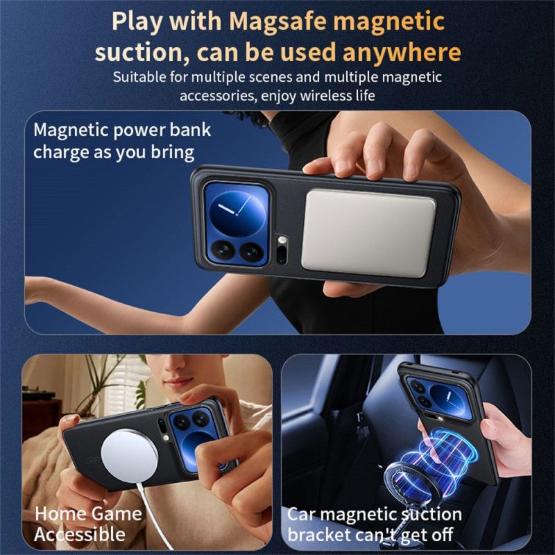 Skal Xiaomi 17 Pro Telefonfodral Magnetiskt Fodral I Konstläder