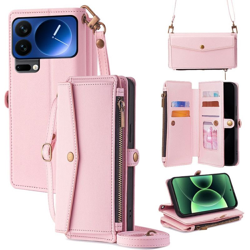 Skyddsfodral Xiaomi 17 Pro Plånbok Med Axelrem