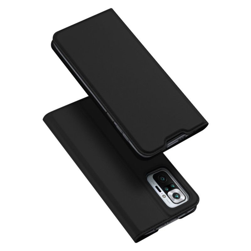 Folio-fodral Xiaomi Redmi Note 10 Pro Svart Pro Dux Ducis Hud