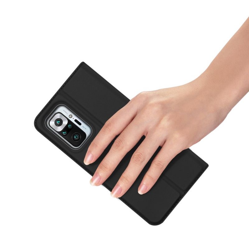 Folio-fodral Xiaomi Redmi Note 10 Pro Svart Pro Dux Ducis Hud