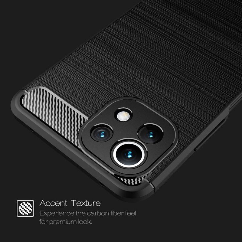 Skal Xiaomi Redmi Note 10 Pro Svart Borstad Kolfiber