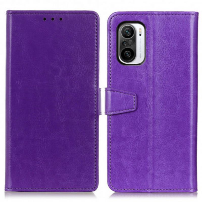 Fodral Xiaomi Mi 11i 5g / Poco F3 Enkel Glänsande Lädereffekt