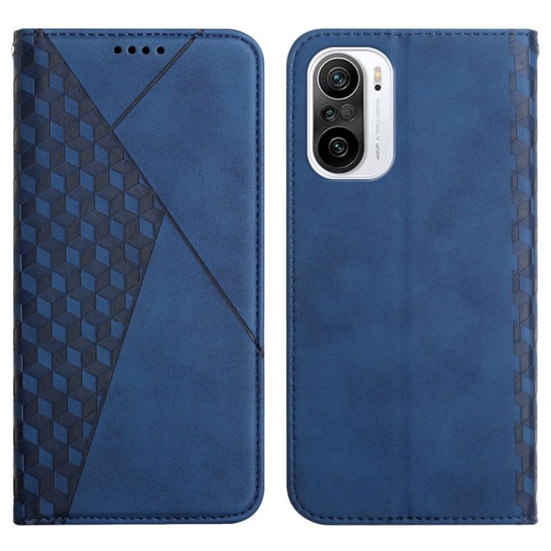 Folio-fodral Xiaomi Mi 11i 5g / Poco F3 Telefonfodral Geo Lädereffekt