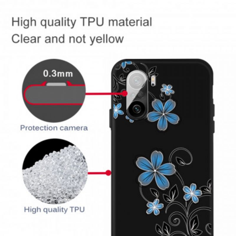 Skal Xiaomi Mi 11i 5g / Poco F3 Blå Blommor