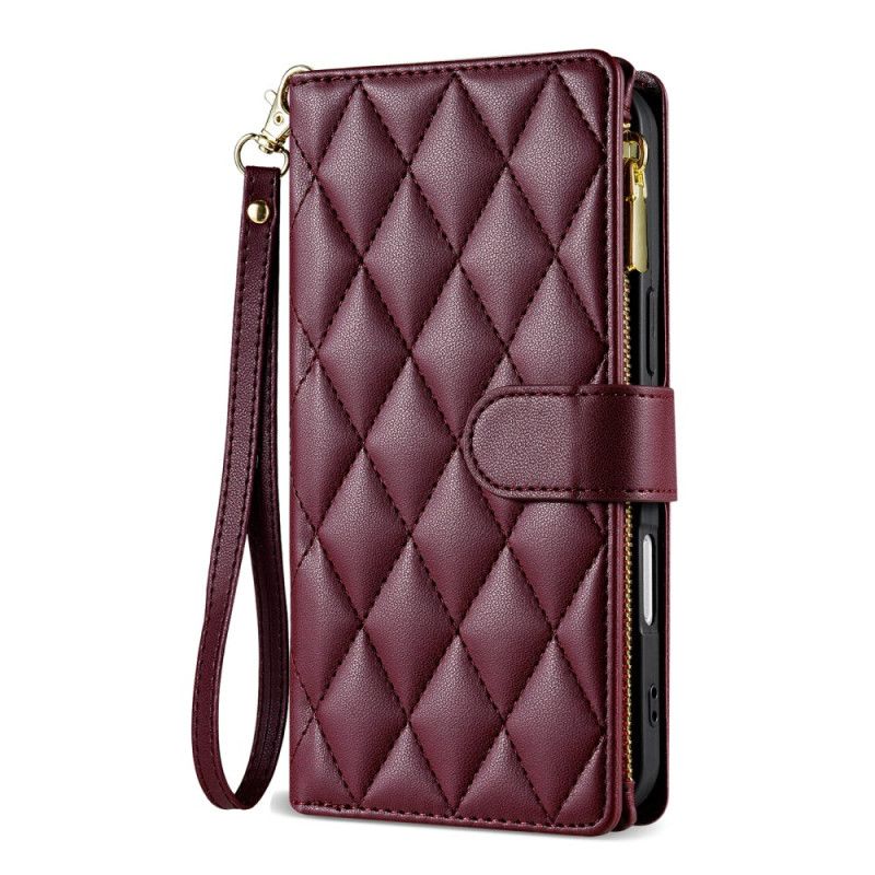 Fodral iPhone Air Quiltad Med Snodd Och Axelrem