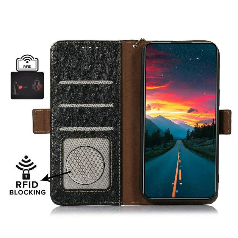 Fodral iPhone Air Rfid-blockerande Strutsmönster