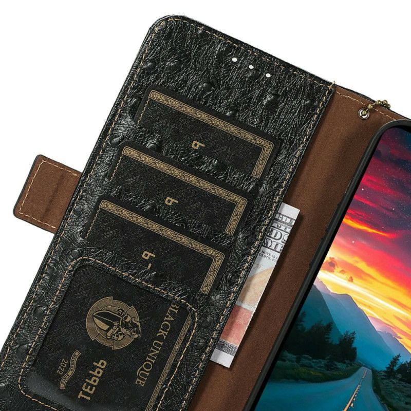 Fodral iPhone Air Rfid-blockerande Strutsmönster