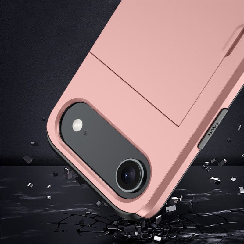 Skal iPhone Air Telefonfodral Skjutbar Korthållare