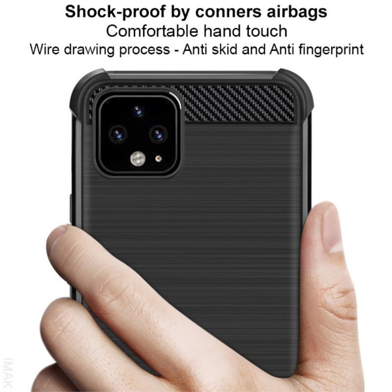 Skal Google Pixel 4 XL Imak Borstad Kolfiber