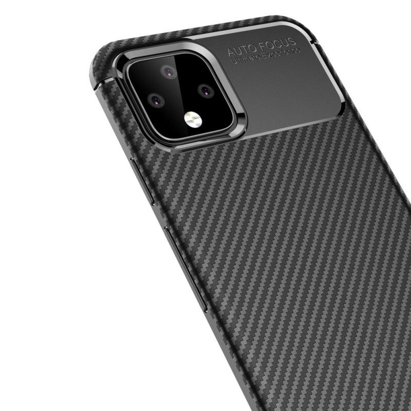Skal Google Pixel 4 XL Svart Flexibel Kolfiberstruktur