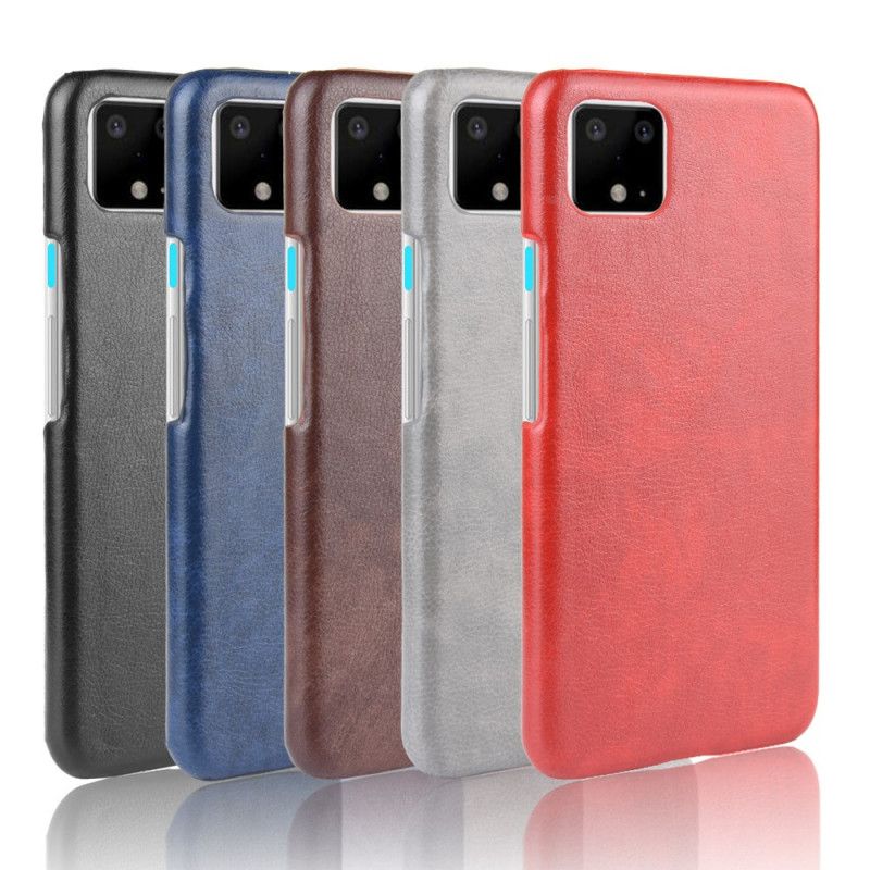 Skal Google Pixel 4 XL Svart Lychee-Lädereffekt