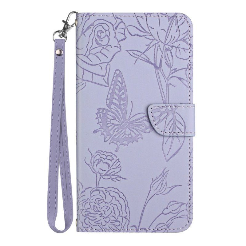 Folio-fodral Xiaomi 13 Lite Fjärilar Och Linne