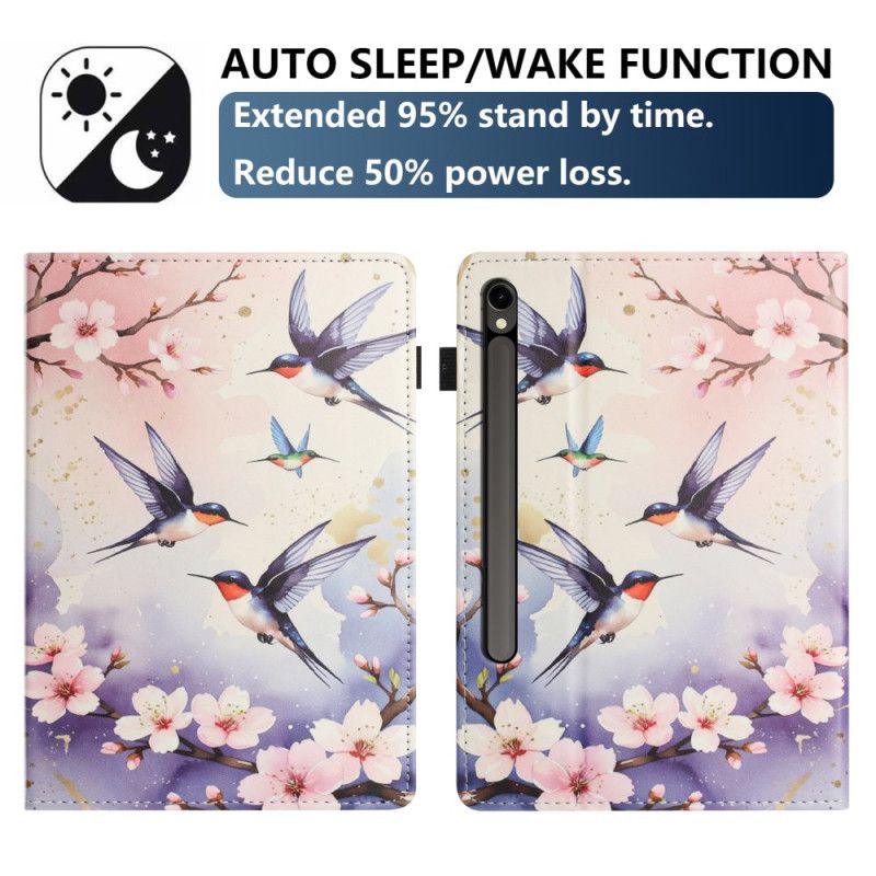 Fodral För Samsung Galaxy Tab S10 Fe Fåglar