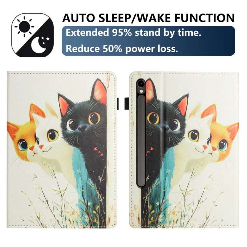 Fodral Samsung Galaxy Tab S10 Fe Tre Katter