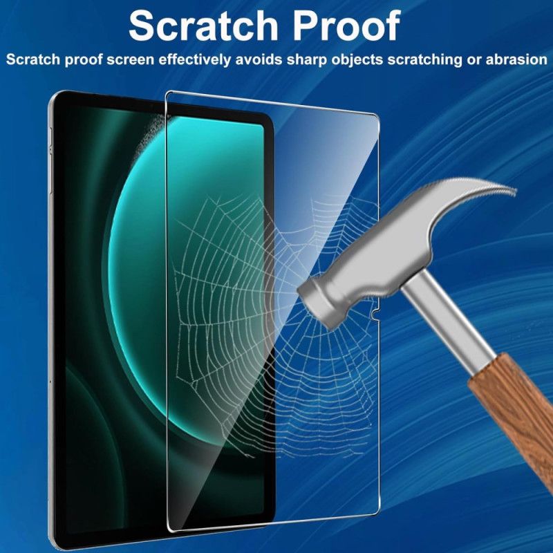 Skal För Samsung Galaxy Tab S10 Fe Transparent Med 2 Skärmskydd I Härdat Glas