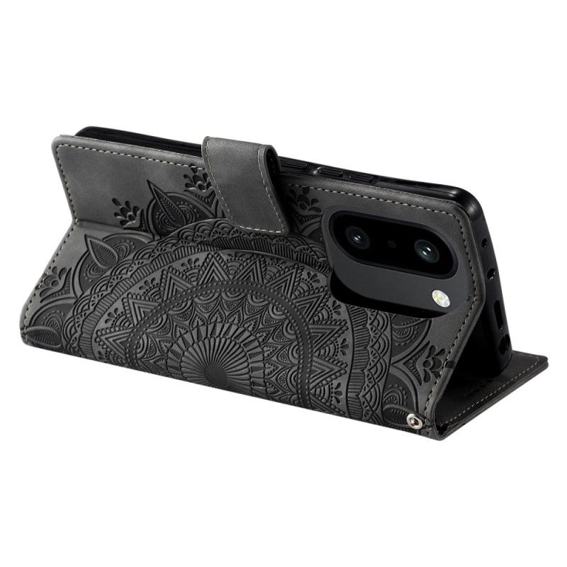 Fodral Oneplus 15r Plånbok Med Mandala-mockaeffekt