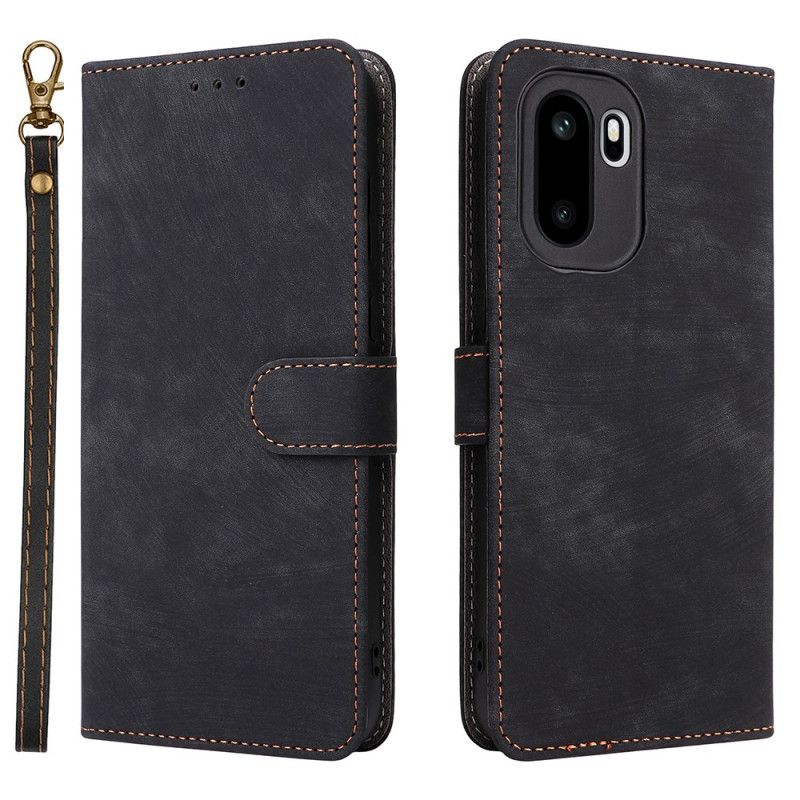 Läderskal Fodral Oneplus 15r Rfid-blockerande Mockaeffekt