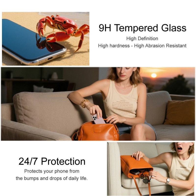 Skärmskydd I Härdat Glas För Oneplus 15r (kompatibel Med Fingeravtryckslåsning)