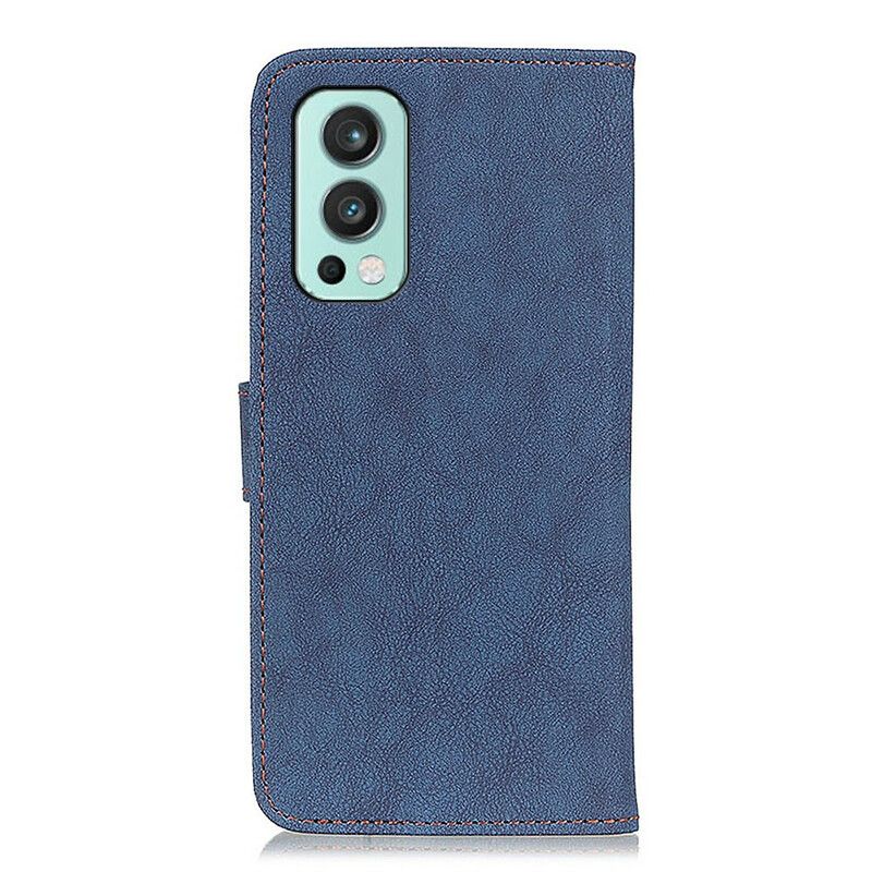 Fodral Oneplus Nord 2 5g Faux Leather Split Retro Khazneh