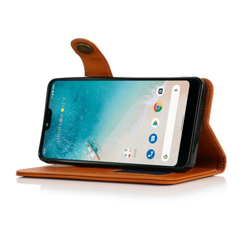 Fodral Oneplus Nord 2 5g Knapp I Konstläder Khazneh