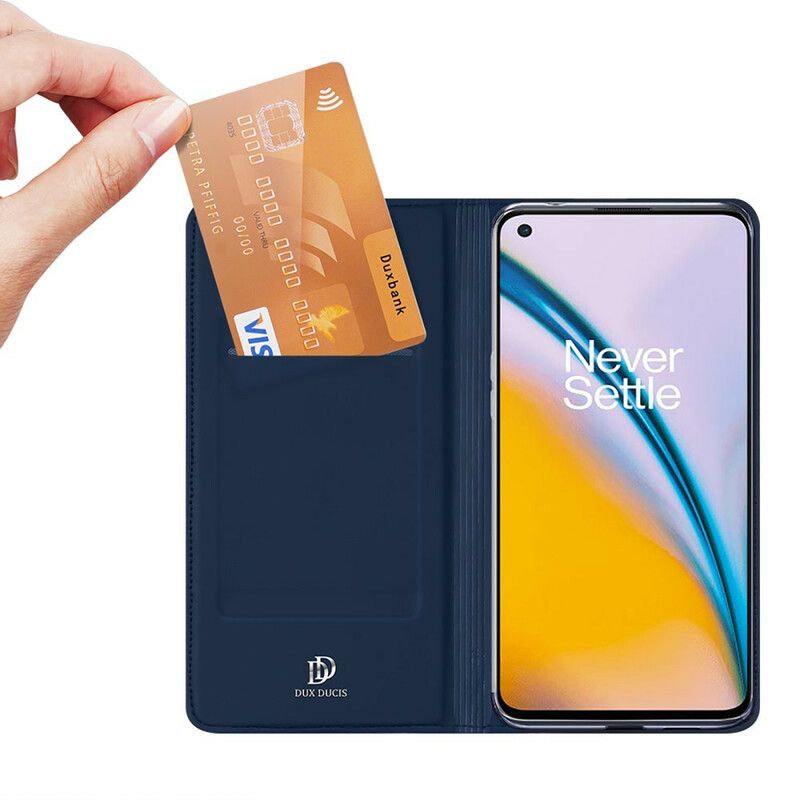 Folio-fodral För Oneplus Nord 2 5g Skin Pro Series Dux Ducis