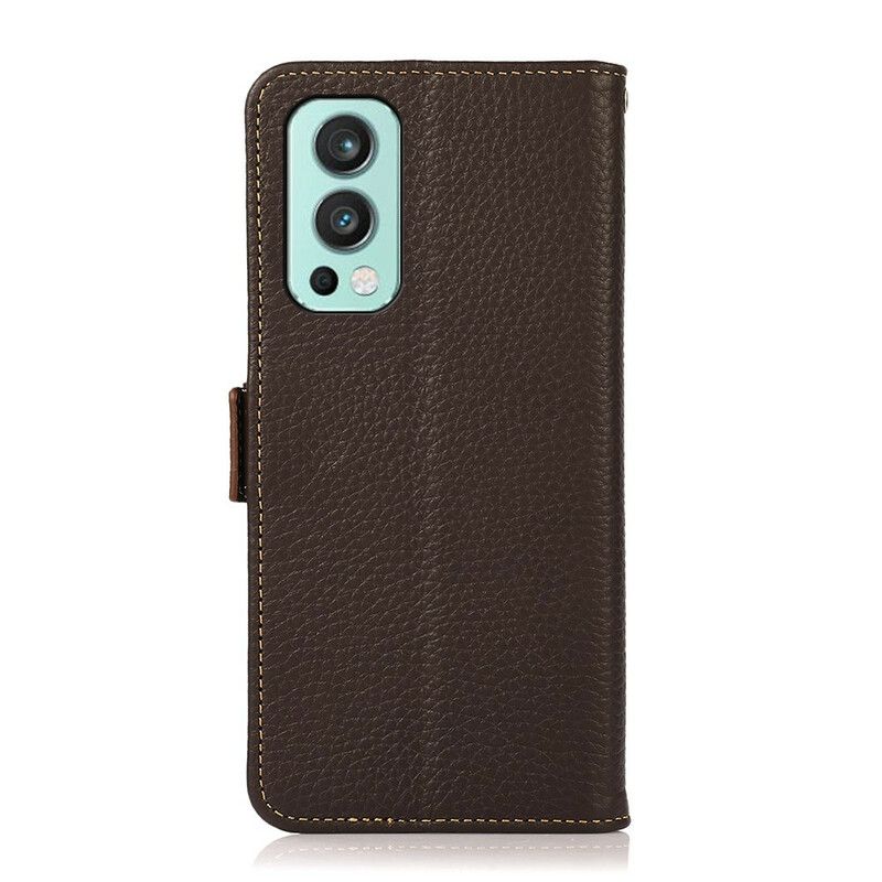 Läderskal Fodral Oneplus Nord 2 5g Khazneh Lychee Läder
