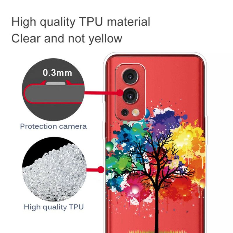 Skal Oneplus Nord 2 5g Transparent Akvarellträd