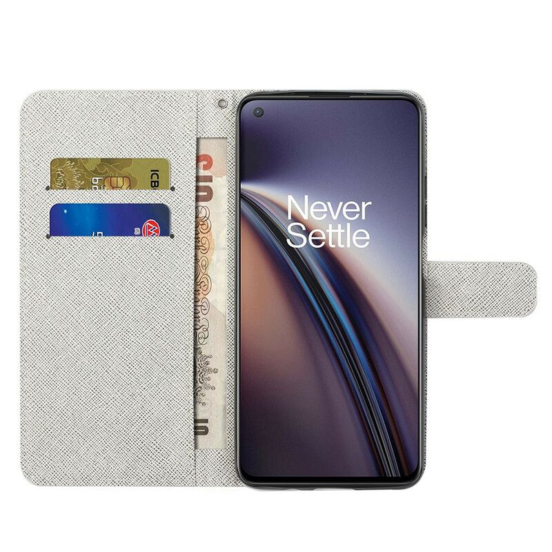 Skyddsfodral Oneplus Nord 2 5g Månblommor Med Rem
