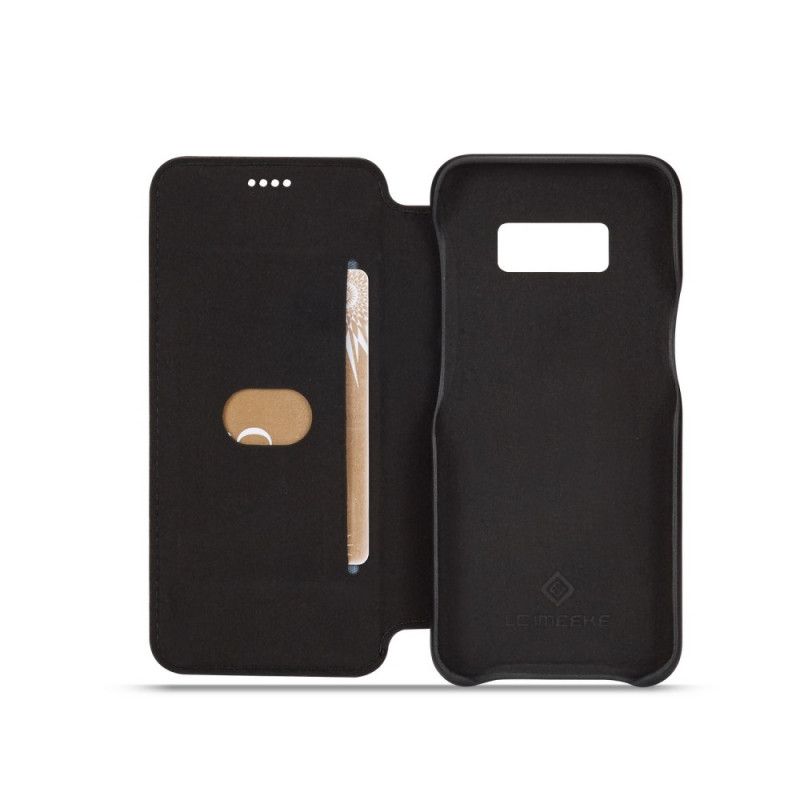 Folio-fodral Samsung Galaxy S8 Svart Lc.Imeeke Lädereffekt