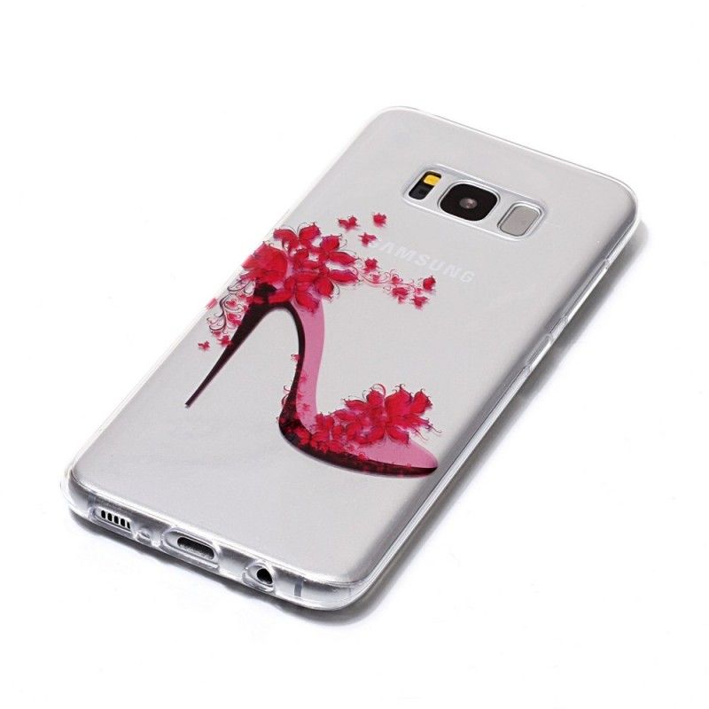 Skal Samsung Galaxy S8 Mobilskal Blommig Pump