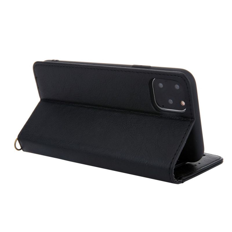 Folio-fodral för iPhone 11 Pro Brun Förstklassig Läderstil