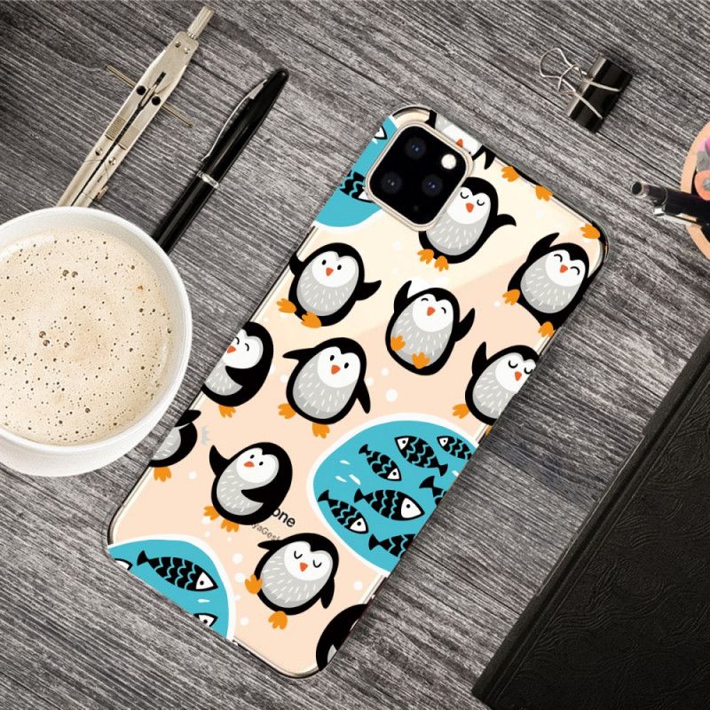 Skal för iPhone 11 Pro Pingviner Och Fiskar