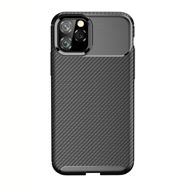 Skal för iPhone 11 Pro Svart Flexibel Kolfiberstruktur