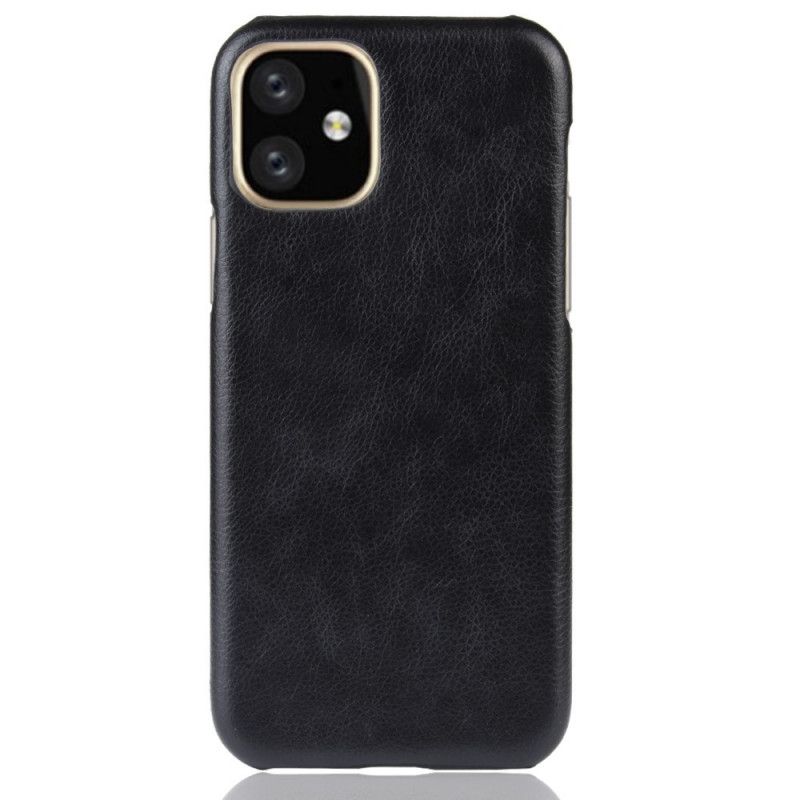 Skal iPhone 11 Pro Svart Lychee-Lädereffekt