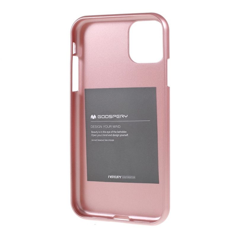Skal iPhone 11 Pro Svart Metalleffekt I Gelé Kvicksilver