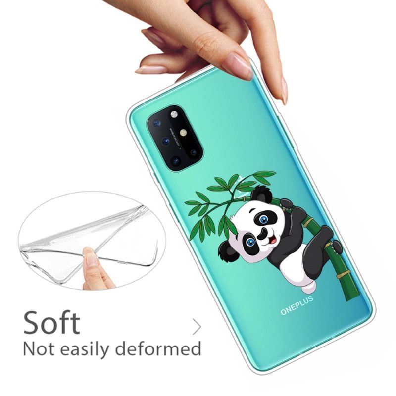 Skal för OnePlus 8T Transparent Panda På Bambu