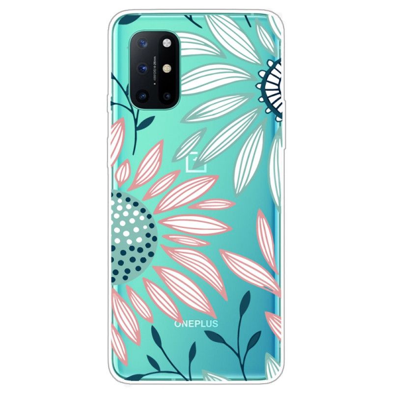 Skal OnePlus 8T Transparent En Blomma