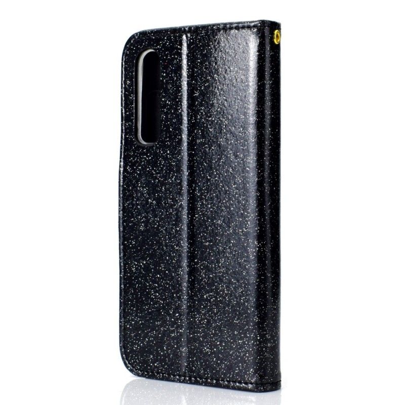 Fodral Huawei P30 Guld Paljetter Och Diamanter