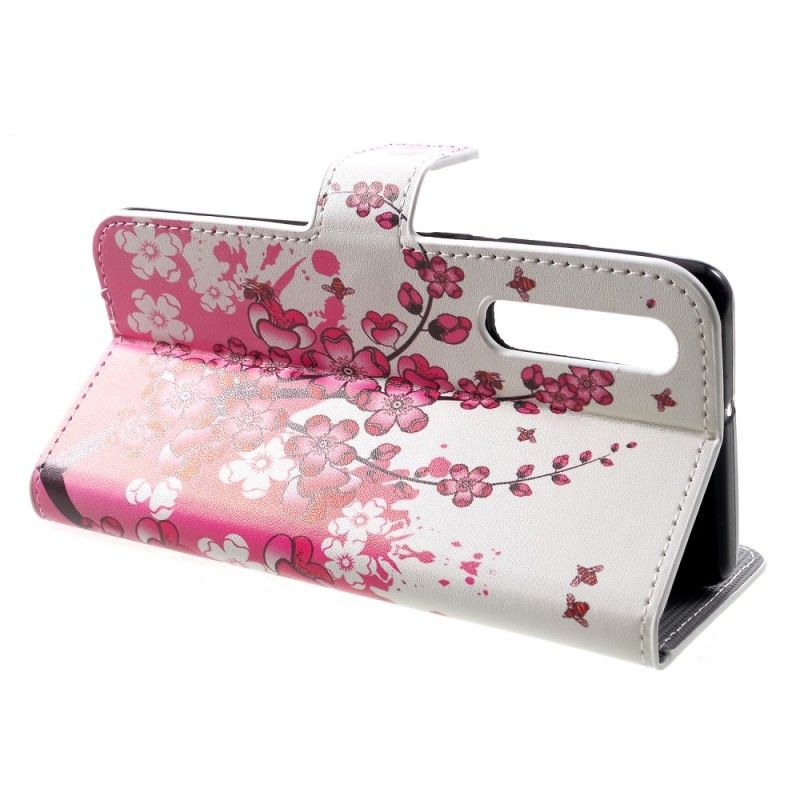 Fodral Huawei P30 Rose Tropiska Blommor