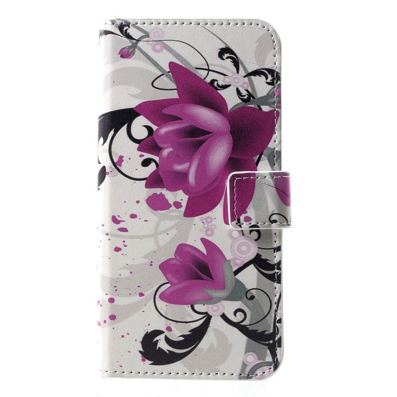 Fodral Huawei P30 Rose Tropiska Blommor
