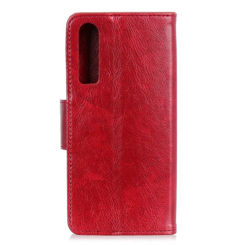Läderfodral Huawei P30 Mobilskal Glänsande Lädereffekt