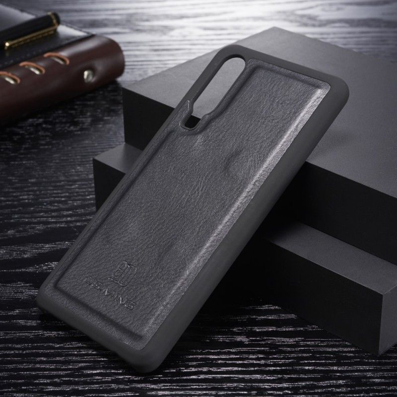 Läderfodral Huawei P30 Svart Mobilskal Dg. Avtagbar Ming