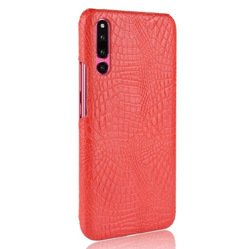 Skal för Huawei P30 Svart Krokodilhudeffekt
