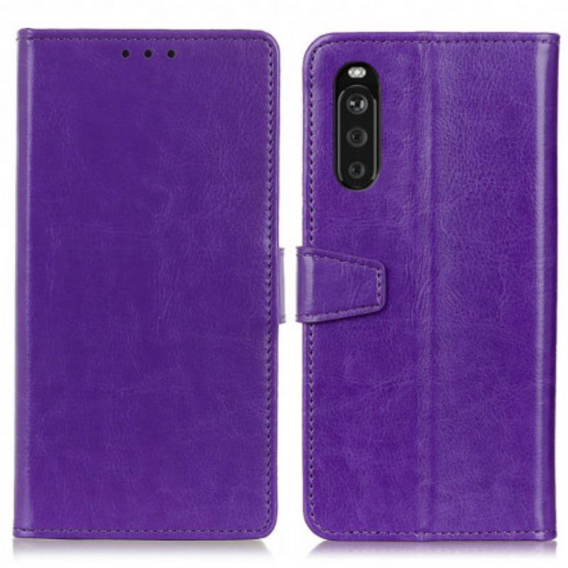 Fodral För Sony Xperia 10 Iii Klassisk Lädereffekt