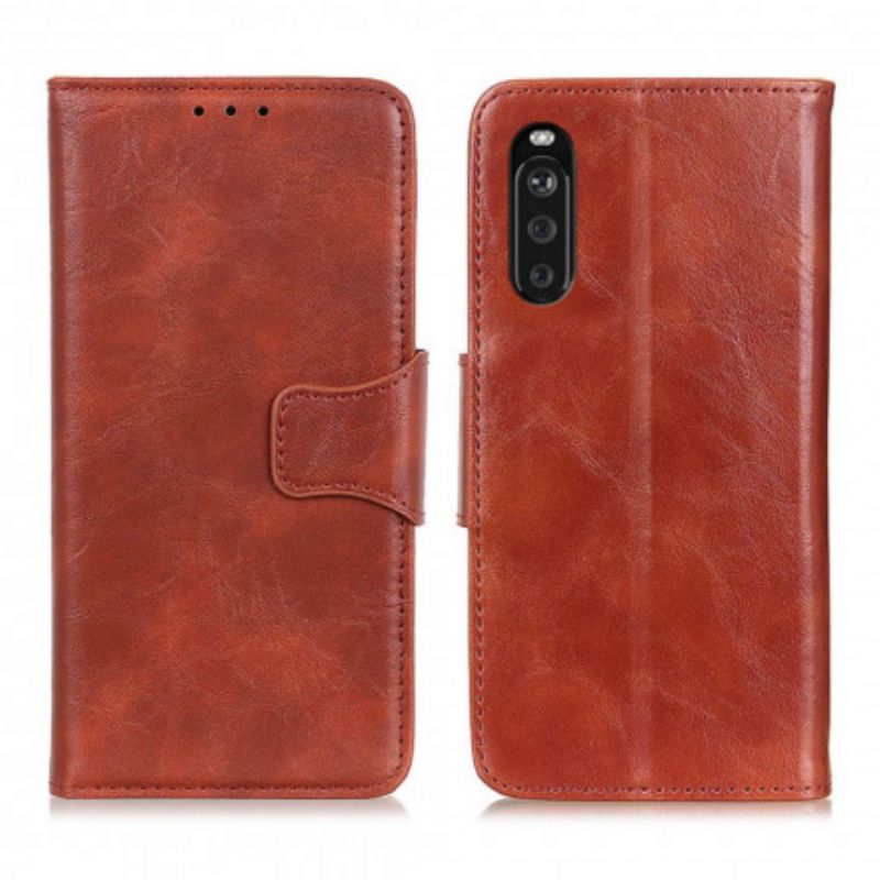 Fodral För Sony Xperia 10 Iii Split Läder Vändbart Spänne
