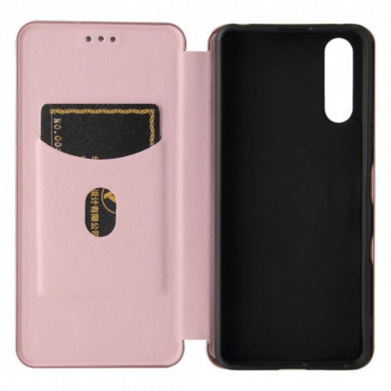 Folio-fodral Sony Xperia 10 Iii Färgad Kolsilikon