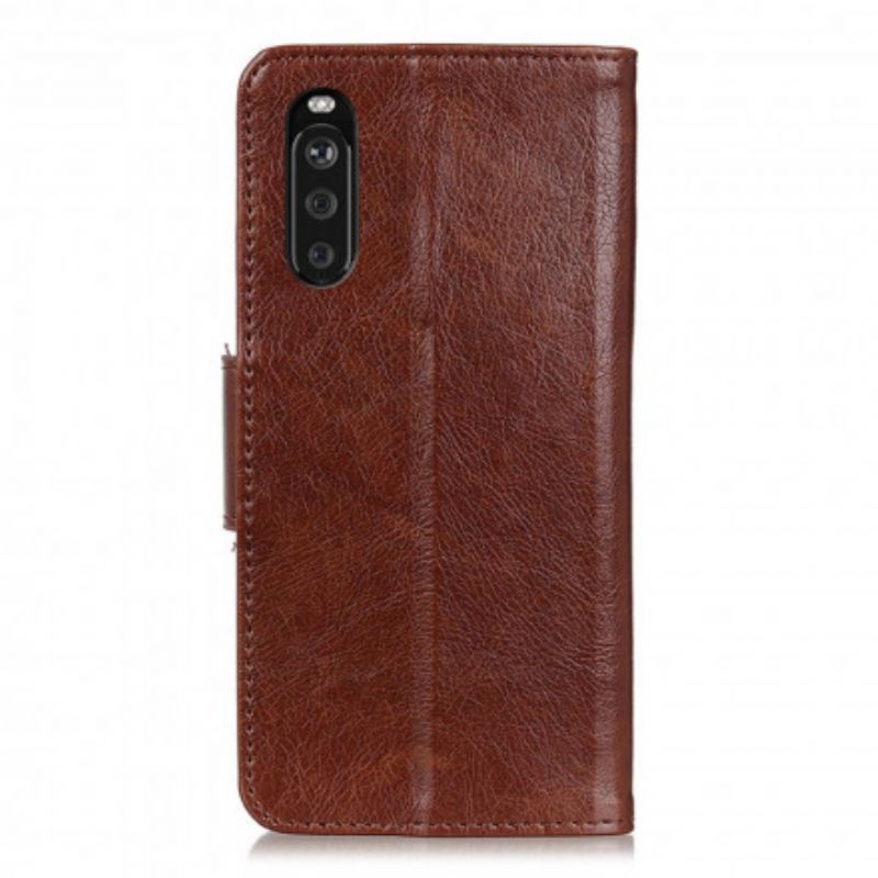Läderfodral Sony Xperia 10 Iii Telefonfodral Split Nappa Läder